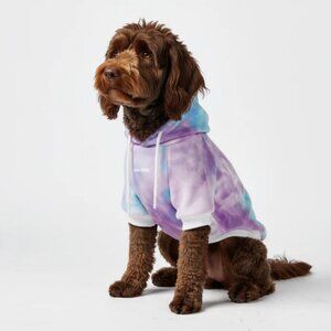 💜🩵🩷NWOT Spark Paws Velvet Dog Hoodie - Retro 90s - Size 2XL💜🩵🩷